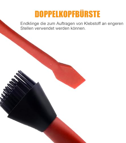 T TAKONE 3pcs Leimroller Holzleim-Set, 1 Pinsel, 1 Kamm und 1 Tablett, Schnell und Gleichmäßig Auftragen，Anwendbar auf Handwerk, Holzbearbeitung Klebeprojekte