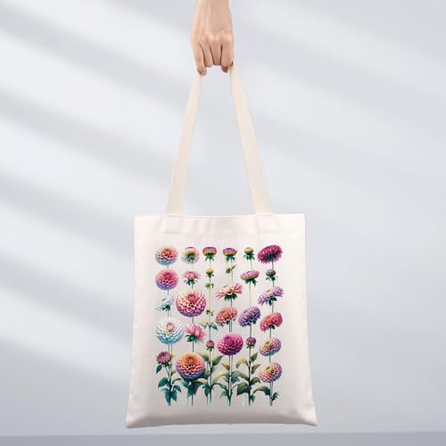 Bolso Tote Dahlias miniatura 5