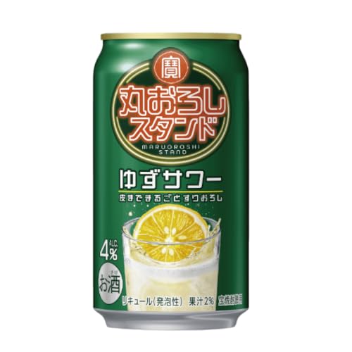 宝酒造 [果汁感たっぷり/濃くておいしい]寶 丸おろし 柚子 [ チューハイ・カクテル 7度 350ml×24本 ]