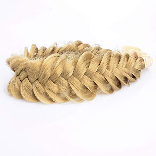Gledola Messy Synthetic Hair Braided Headband Classic Chunky Wide Plaited Headband for Women Girl Beauty (Honey Blonde) - Image 2