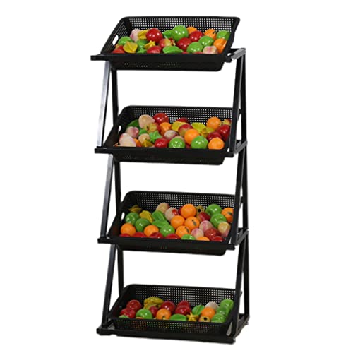 Estante para contenedores de almacenamiento de metal para verduras y snacks