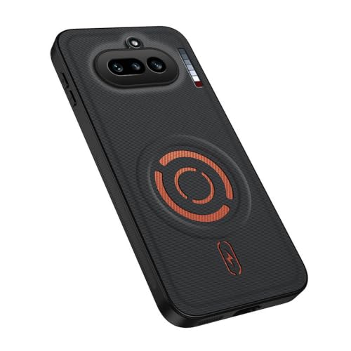 MTRIEBA Magnetic Phone Case for Nothing Phone 4a, Black