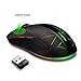 Hengway Rechargeable Wireless Mouse 6 Keys,cyclic Illuminating Powered by Li-Polymer Battery,Optical Sensor,Nano USB Receiver,3-Stage DPI speeds for PC,Laptop,Tablet, MacBook etc(Firework Light)