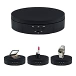 Mcbazel 360 Degree Motorized Rotating Display Stand, 5.7 Inches Electric Rotating Turntable with Low Noise for Jewelry/Photography Products/Watch/Cup and ect. - Black