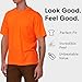 A-SAFETY High Visibility Polyester Plain Safety Tee Shirt, Orange, X-Large