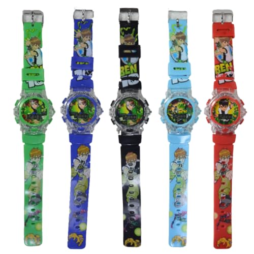Relógio Infantil Menino Ben 10 Criança Com Luz E Som Oferta (VERDE)