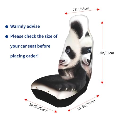Housse de siège auto bébé panda pour protéger vos sièges avant de SUV
