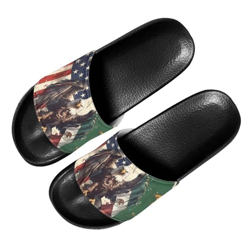 Image of Footwear for Mens Open Toe Athletic Sandals Anti-Slip Sole Slide Sandals Pillow House Flat Shoes Comfortable Slip On Slippers for Indoor & Outdoor