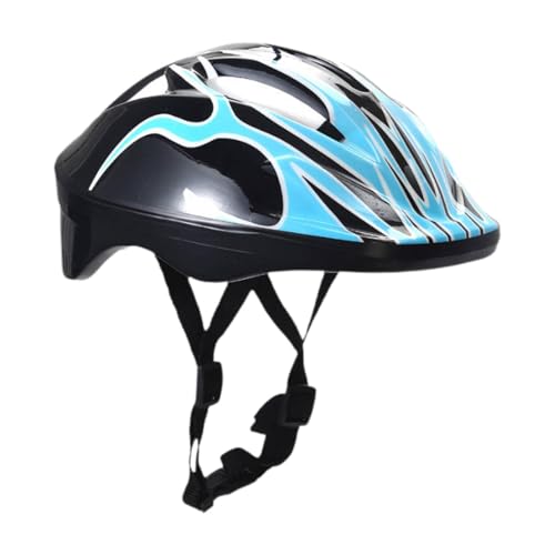 rockible Casco de Bicicleta para Niños, Casco de Patinaje, Casco de Monopatín Ajustable Multiusos, Casco de Esquí para Desplazarse Y Deportes Al Aire Libre, Azul Claro