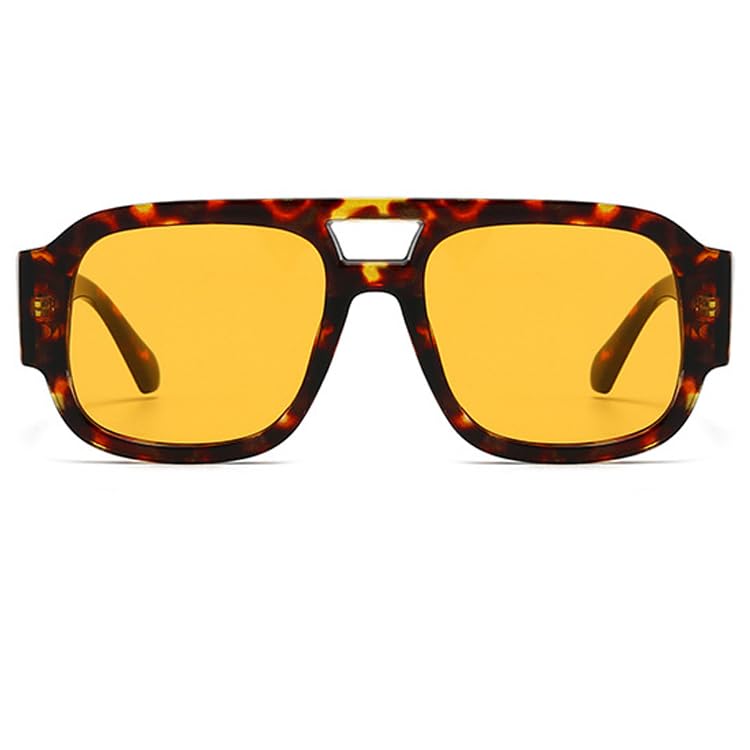 bullabulling Retro Pilot Sunglasses for Women Fashion Square Sun Glasses 2025 Ladies Punk Shades UV400 Men