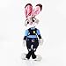 siqiwl Peluche 37 Cm Zootopia Plüsch Spielzeug Fuchs Nick Wilde Kaninchen Judy Hopps Cartoon Film Tier Puppen Spielzeug Weihnachten Geschenk Für Kind Kinder
