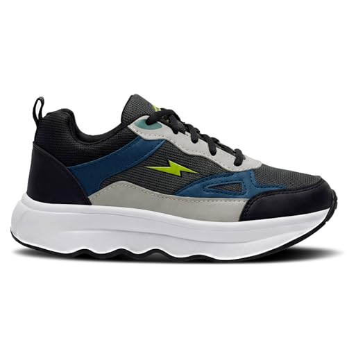 Image of BRUTON Men's Casual Sneakers Shoes | Lightweight & Trendy Lace-Up Fashion Sneakers | Black