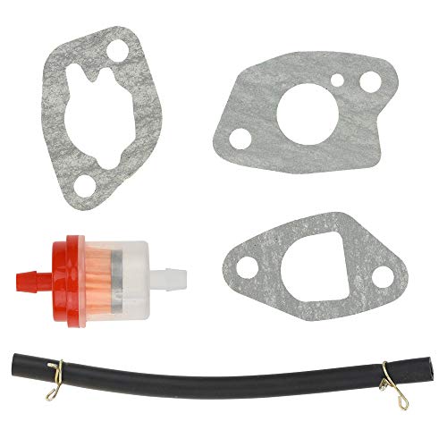 Carb Carburetor With Gaskets Fuel Line Filter For Predator 196Cc 212Cc 6.5Hp Coleman Powersports Ct200U Trail 200 Ct200U-Ex Bt200X Baja Warrior Mb200 Mini Bike Kt196 Twister 80T Go Kart Cart Parts #TOP6