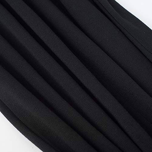 HOMEYEE Women's Retro Chic Colorblock Lapel Career Tunic Dress B238(XX-Large,Black-Short Sleeve) - Image 6