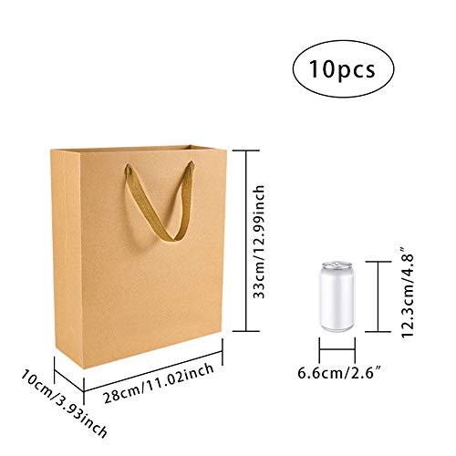 PandaHall 10 Pezzi Sacchetti di Carta Kraft