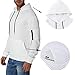 Maiyifu-GJ Men's Plaid Jacquard Pullover Hoodies Long Sleeve Gym Hooded Sweatshirts Casual Drawstring Hoodie with Pocket (White,Large)