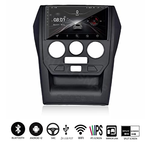 Image of AUTO SNAP 9 Inches 22cm Touch Screen Android 12 Gorilla Glass IPS Display Car Stereo with 2GB RAM /16 GB ROM GPS /Wi-Fi /Navigation /Steering Wheel Controls Mirror Link Compatible for Mahindra Scorpio 2014 to 2020