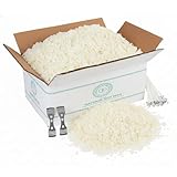 Hearts and Crafts Soy Wax and DIY Candle Making Supplies | 10lb Bag with 100 6-Inch Pre-Waxed Wicks, 2 Centering Devices