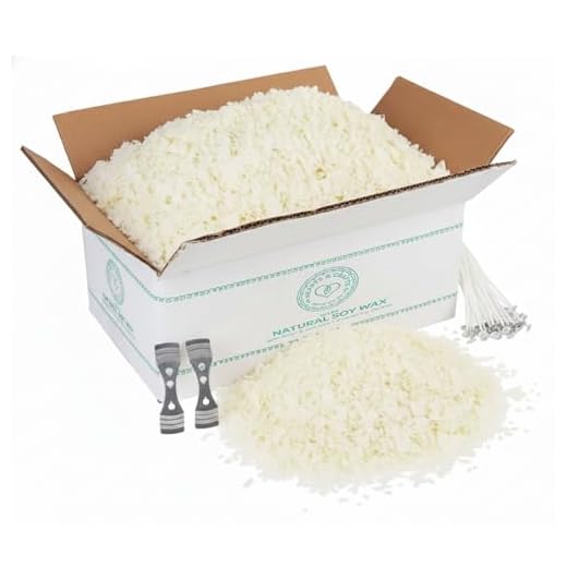 Hearts & Crafts Natural Soy Candle Wax & Candle Making Wax Supplies Kit - 10 lbs Natural Soy Wax, 100 6-Inch Pre-Waxed Candle Wicks for Candle Making, 2 Metal Centering Devices, 10 lbs Soy Wax Flakes