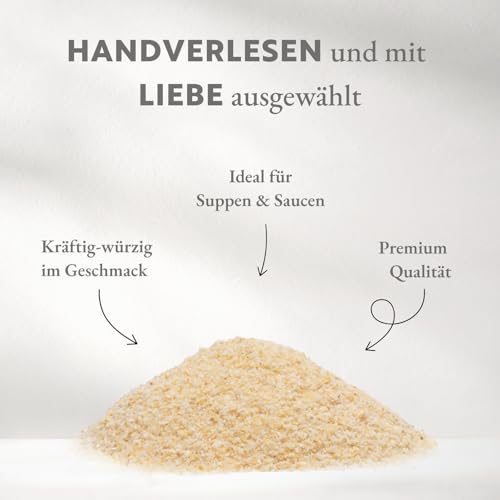 Boomers Gourmet - BIO Knoblauchpulver I Knoblauch granuliert I Knoblauch Pulver fein - Gewürzdose 11,5 cm - 120 g