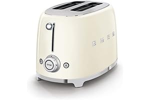Smeg White 2 Slice Retro Toaster For a Stylish and Functional Kitchen