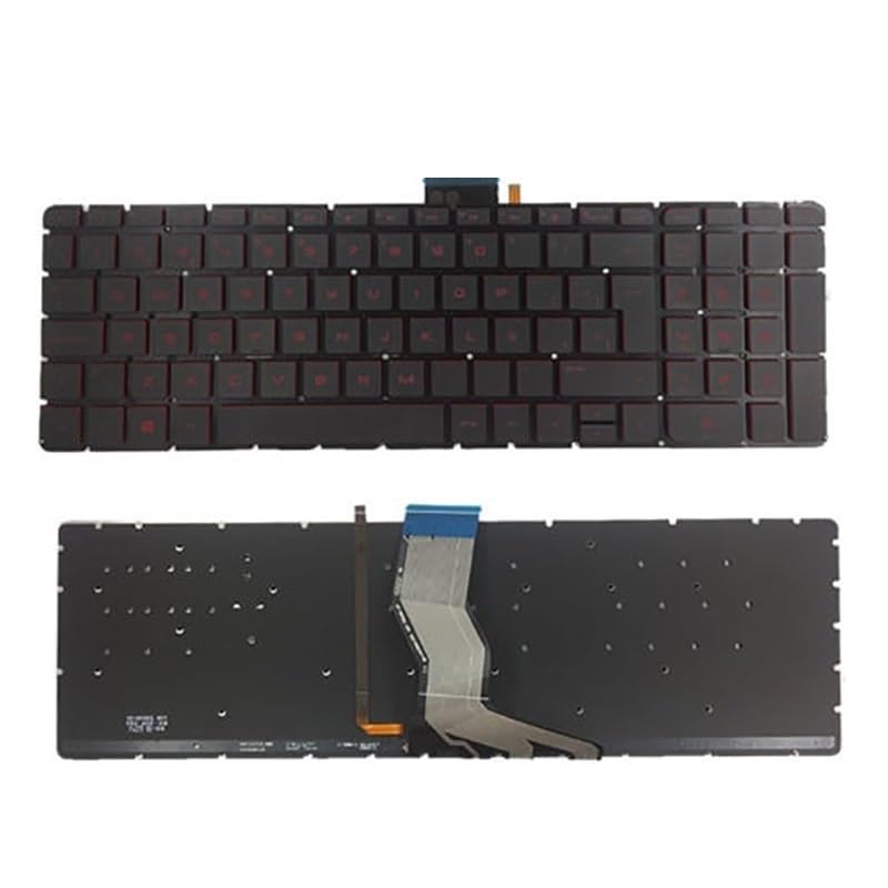 Clavier HP 15-AW et 15-AH rétroéclairé rouge pour travailler le soir confortablement