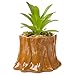 Silver Buffalo Pokemon Bulbasaur Tree Stump Mini Decorative Artificial Faux Greenery Plant in Ceramic