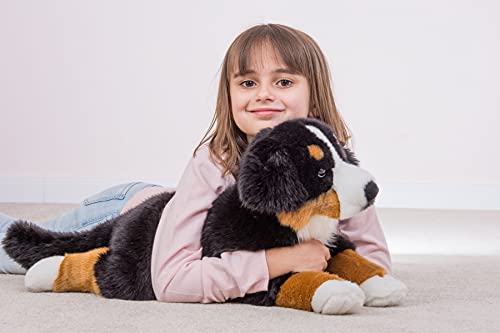 Teddy Hermann 92781 Hund Berner Sennenhund 60 cm, Kuscheltier mit idealem Recyclinganteil (Füllmaterial)