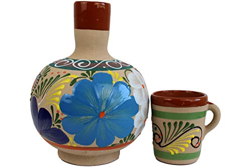 Traditional Jug Clay Pot For Water Great Quality and Design Botellon Cántaro Mexicano  Tarro Artesanal Hecho de Barro 1 Gallon