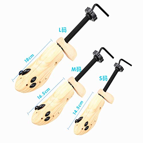 Allargascarpe 2 Pezzi Solid Pine Shoe Albero Regolabile Uomo e Donna Scarpa da Donna a 2 Vie Scarpe in Legno Shaper Albero Regolabile Tendiscarpe (Color : Natural, Size : 39 41)
