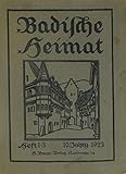  Badische Heimat (10. Jahrgang 1923. Jahresheft)