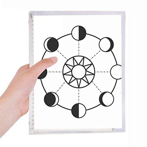 Carnet à spirale rechargeable haut de gamme au motif totem mystique