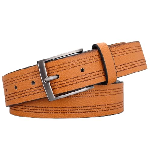 Men's Belt Zinc Alloy Buckle Pin Buckle Belt Business Casual Versatile Belt Reusable Belt Easy to Carry Men's Belt