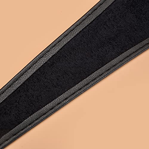 Women Lace Up Tied Corset Belt Soft Leather Wide Cinch Belt Waspie 6