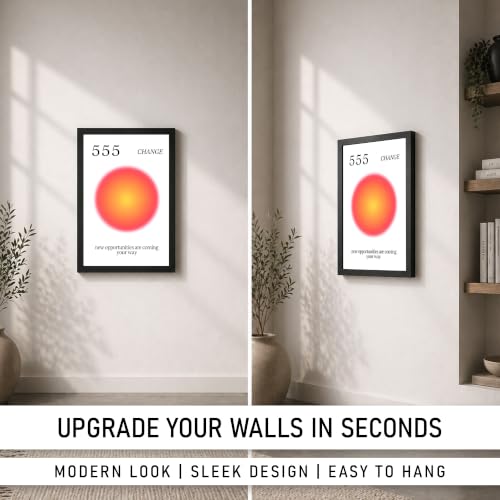 Image of 555 Change Premium Framed Wall Poster (12x18 Inch) | New Opportunities Are Coming Your Way Inspirational Wall Art | Positive Energy & Motivation Decor for Bedroom, Living Room, Office & Workspace | Ready-to-Hang Display Frame