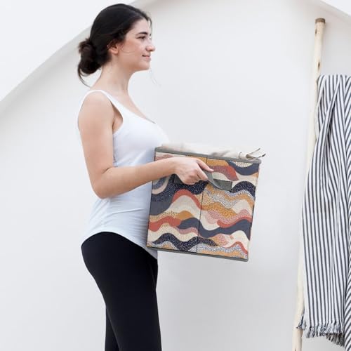 Panier de rangement pour placard pliable ondulé et bac empilable de maison - 8