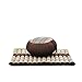 Leewadee Meditation Cushion Set: Round Zafu Pillow and Large Square Zabuton Mat for Floor Seating Eco-Friendly Organic and Natural, Kapok, Brown