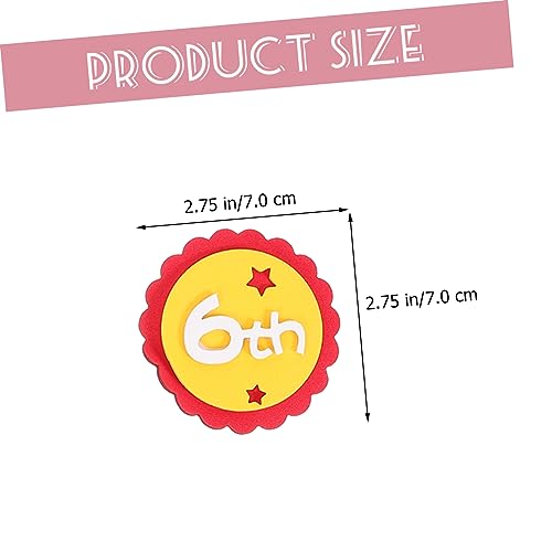 jojofuny 10 Pçs Decorações De Bolo De Cupcake Número De Bolo Decoração De Bolo De Aniversário Discos