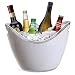 Produktbild Yobansa 8L Eimer Champagner Eimer,EIS Eimer,Weinkühler Sektkühler,Acryl große Eiskübel, Küchenobst und Gemüse Vorratsbehälter Behälter (White)