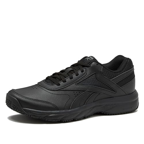 Reebok Work N Cushion Non Slip Work Shoes for Men, Black or White Safety Sneakers, Cold Grey/Black, 9.5 by Reebok - Used condition - US$36.43