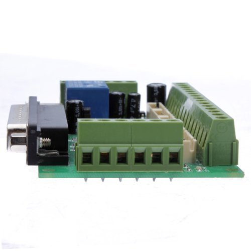 5 Axis CNC Interface Adapter Breakout Board for Stepper Motor Driver Mach3 + USB Cable
