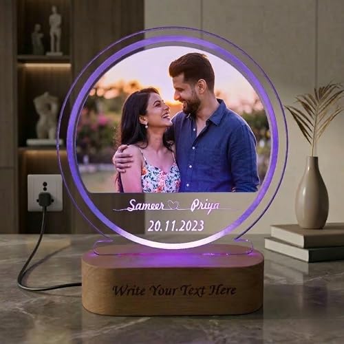Personalized Digital UV Printed 3D Illusion Photo LED Table Lamp ...