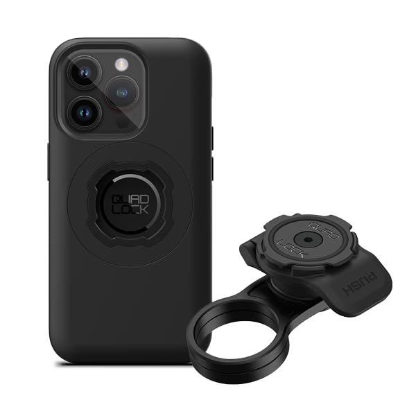 Quad Lock Stem Cap Bike Mount Kit with MAG Phone Case for iPhone 14 Pro