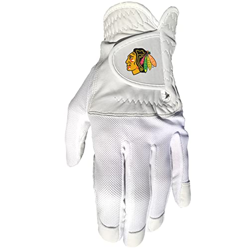 Team Golf NHL CHICAGO BLACKHAWKS Cool Mesh With Cabretta Leather - One Size - Mens Left Team Golf NHL Cool Mesh With Cabretta Leather - One Size - Mens Left