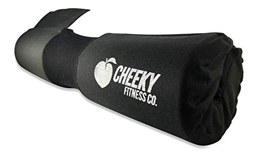 Cheeky Fitness Co. Zero Slip Velcro Squat & Hip Thrust Barbell Pad, Padded