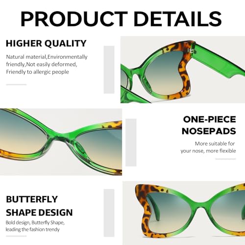 Chicid Oversized Sunglasses for Women, Trendy Butterfly Big Large Frame Sun Glasses UV400 Protection4