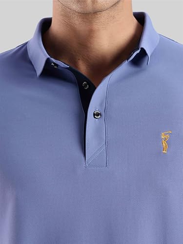 Image of STELLERS Men's Premium Regular Fit Polo T-Shirt's |Feather Touch Feel | Odour Resistant| Anti-Static| Wrinkle Free | Quick Dry | Stretchable | Lightweight | Sweat-Proof