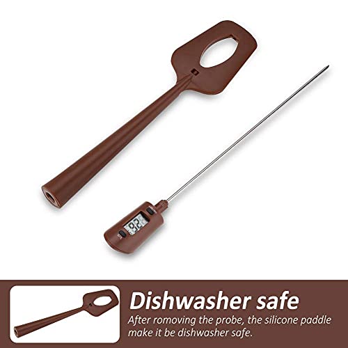Fdit Clear Digital Display Thermometer Spatula For Chocolate, Creams, Sauces, Jams And Syrups Instant Read #TOP7