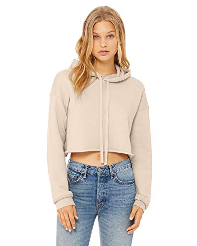 Bella Canvas B7502 Ladies Cropped Fleece Hoodie