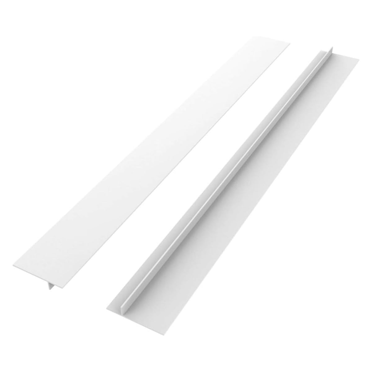 YISIMIN 2 Pack 25inch White Stove Counter Gap Cover, Cooker Sides Gap Filler, Flexible Heat-Resistant Wide & Long Gap Cap FillersGap Cover Set for Kitchen Countertop